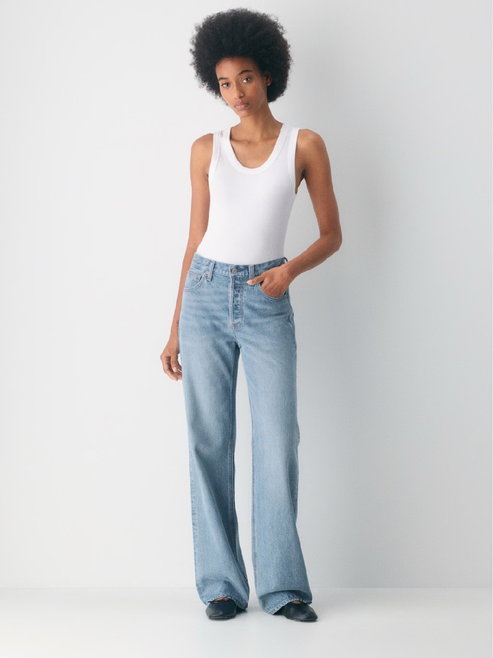 NWT - Aritzia Denim Forum The '90s Vintage Mid-Rise Wide Jean
